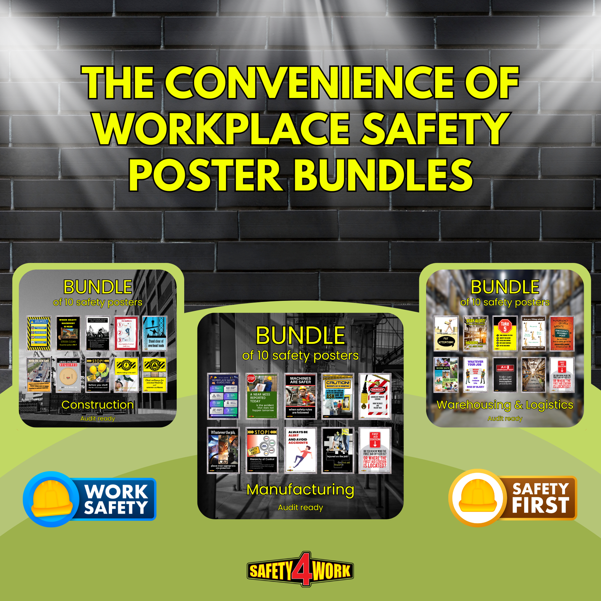 Convenient Work The Convenience of Workplace Safety Poster Bundles – Safety4Work