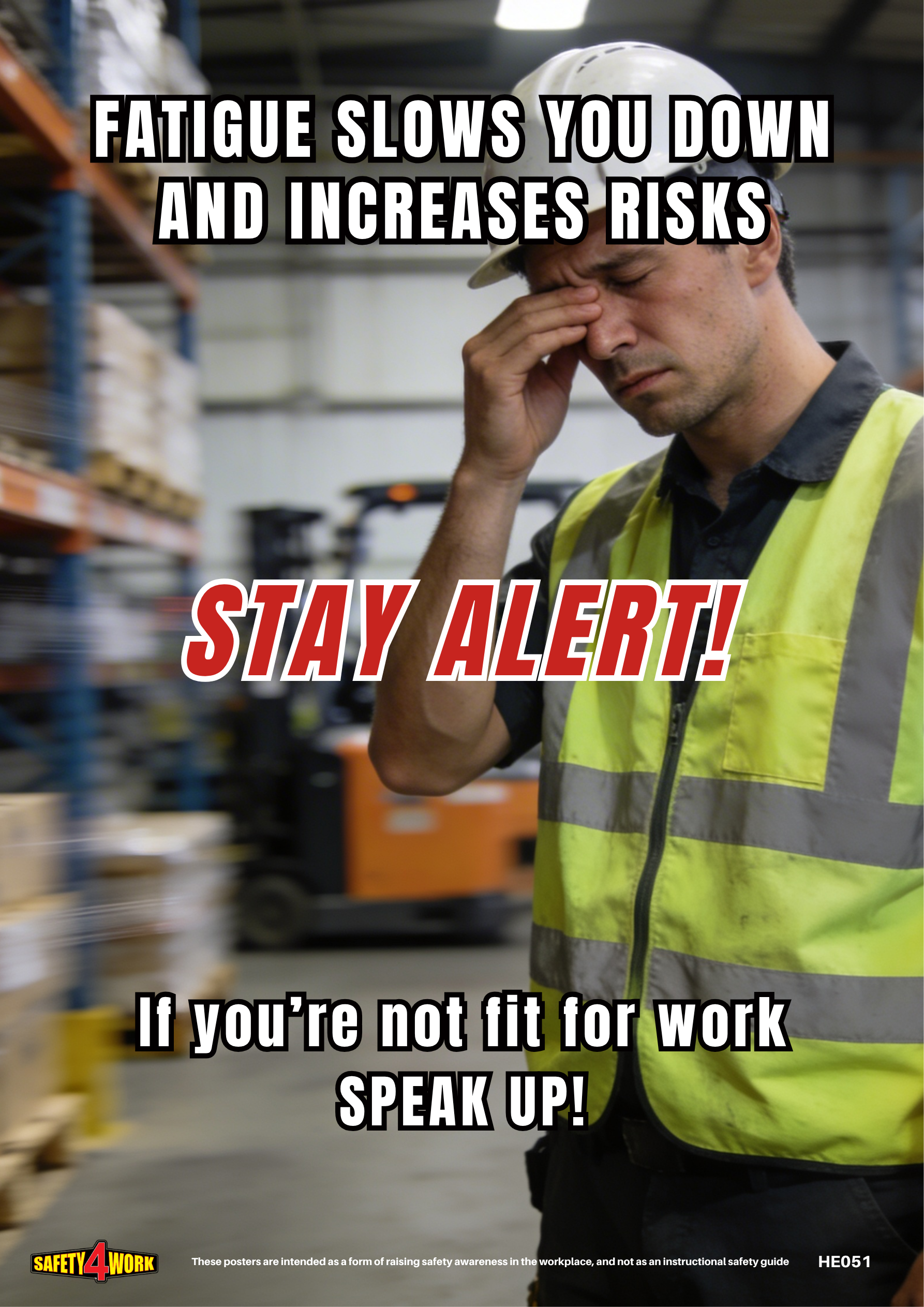 Workplace Health & Safety Poster | Workplace Awareness Poster | Health HE051