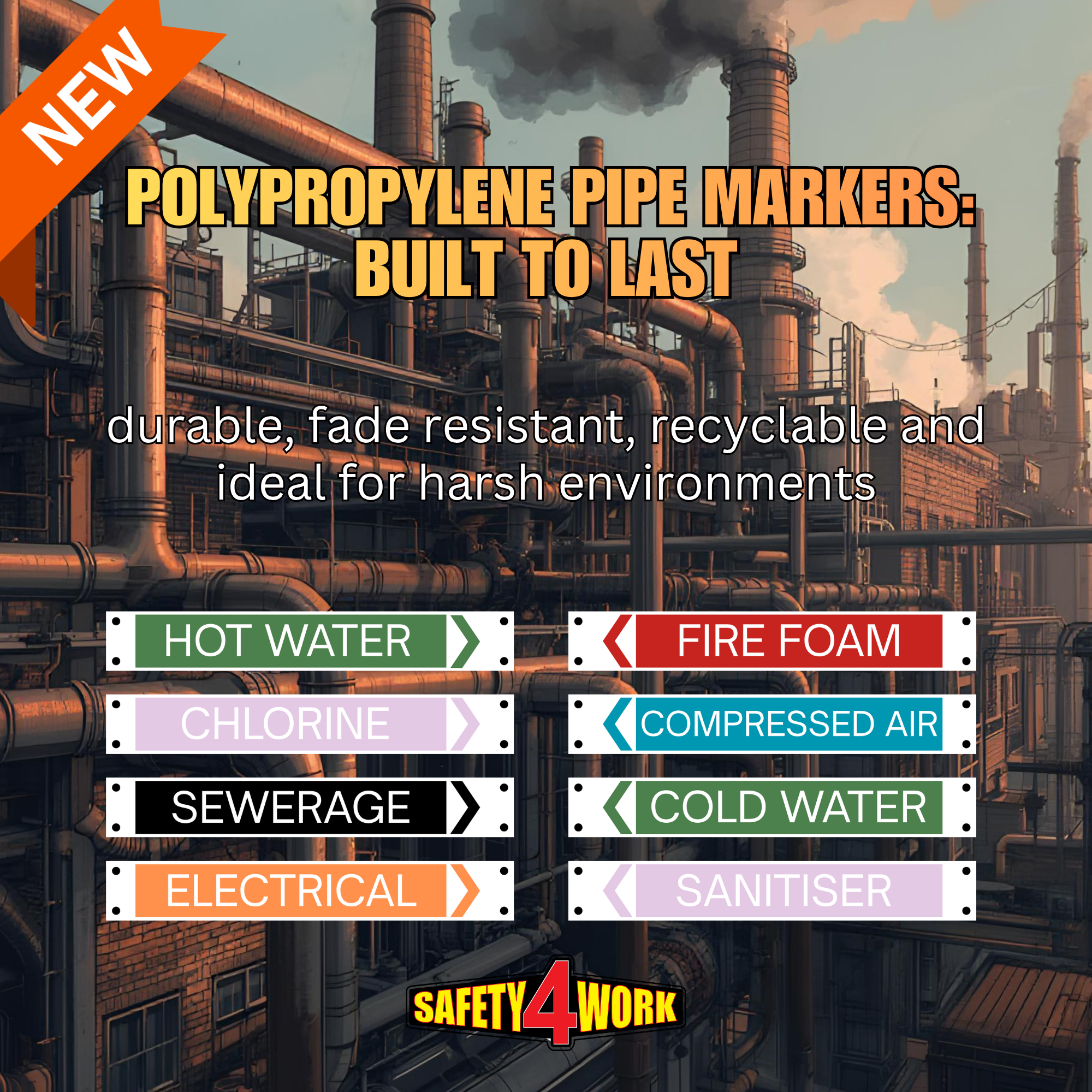 Polypropylene Pipe Markers