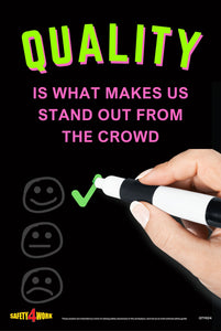 QTY024- Quality Workplace Safety Poster Digital Download- No Shipping