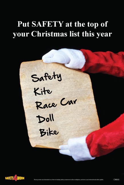 CM003- Christmas Workplace Safety Poster