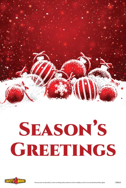 CM005- Christmas Workplace Safety Poster
