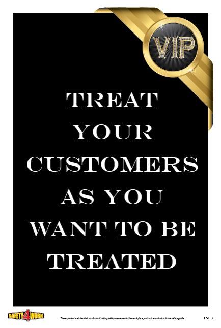 CS002- Customer Service Workplace Safety Poster