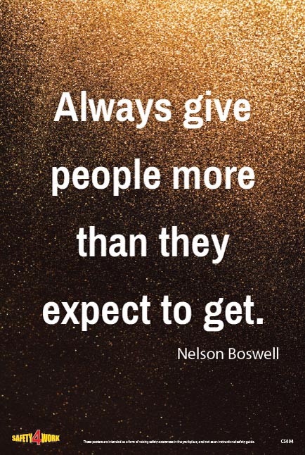 CS004- Customer Service Workplace Safety Poster