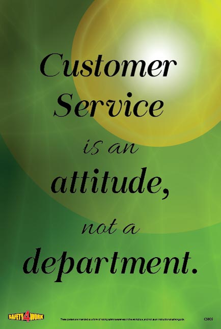 CS005- Customer Service Workplace Safety Poster