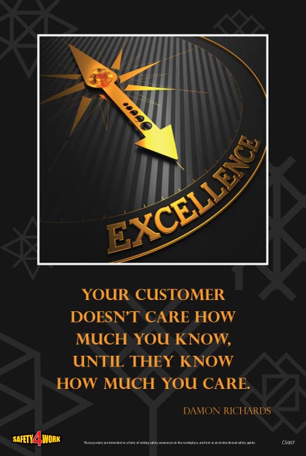 CS007- Customer Service Workplace Safety Poster – Safety4Work