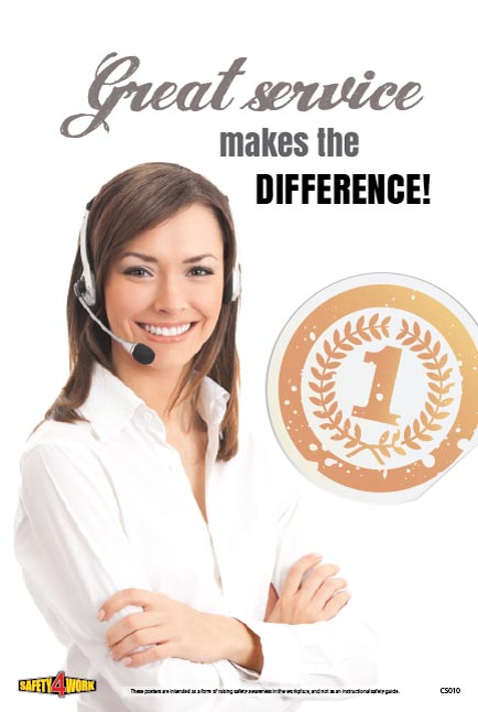 CS010- Customer Service Workplace Safety Poster – Safety4Work