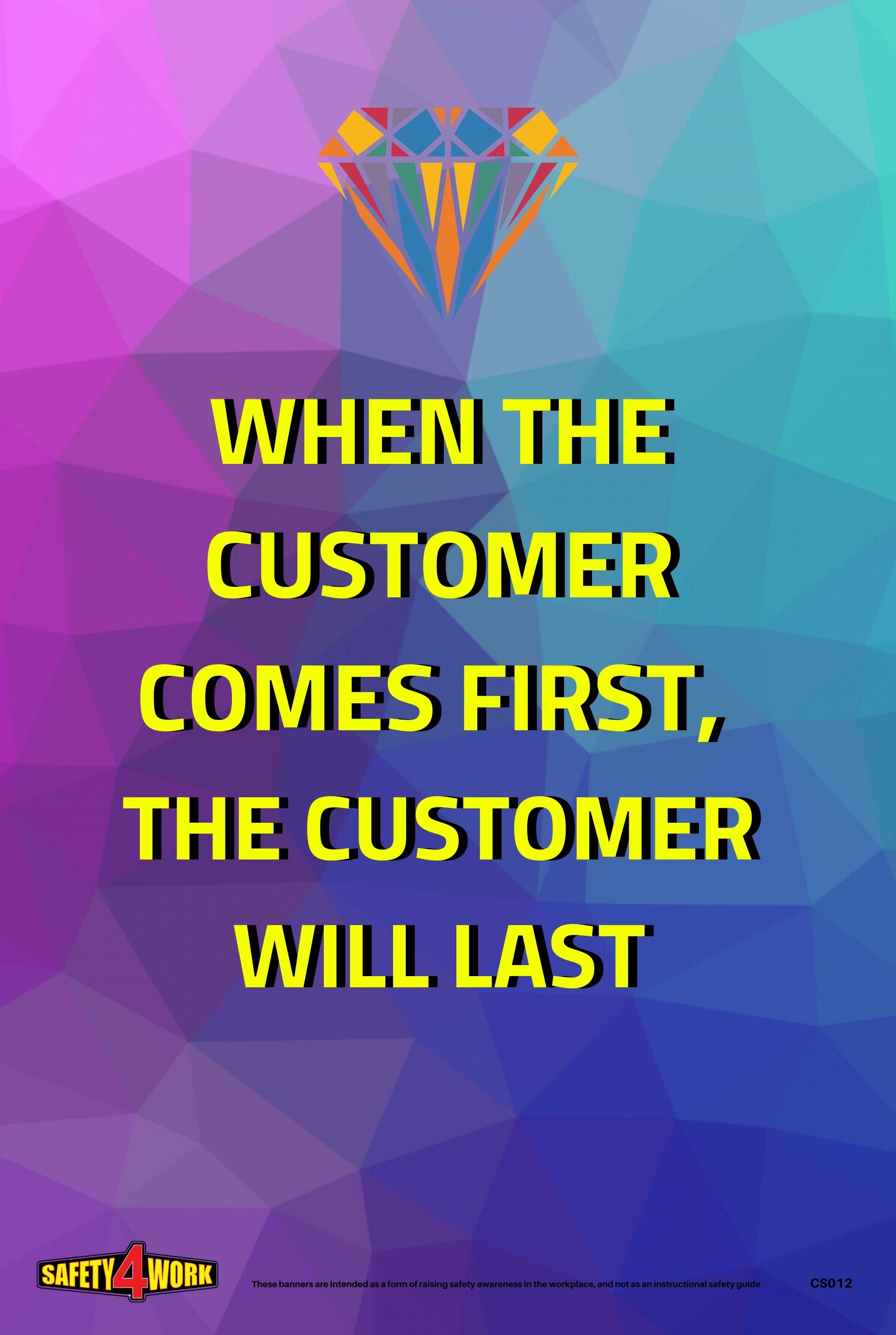 CS012- Customer Service Workplace Safety Poster