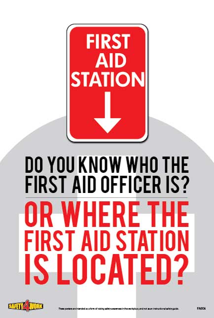 FA006- First Aid Workplace Safety Poster