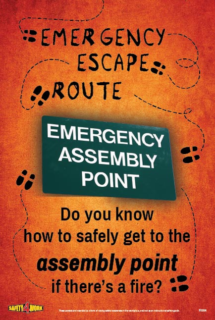 FI004- Fire Workplace Safety Poster