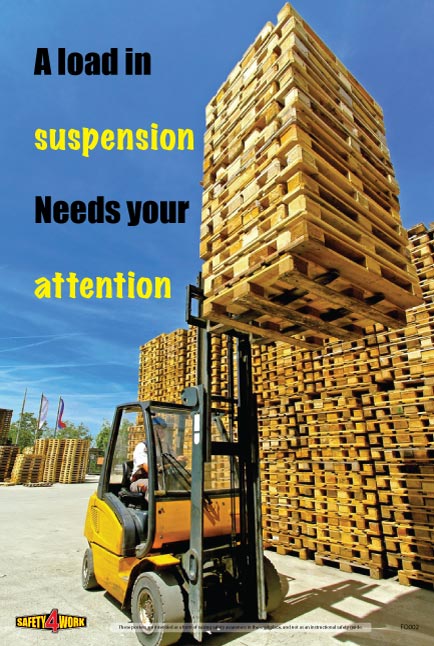 Workplace Health & Safety Poster | Employee Workplace Awareness Poster | Forklift Safety Poster - FO002