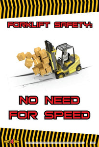 FO007- Forklift Workplace Safety Poster