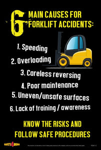 FO011C- Forklift Workplace Safety Poster