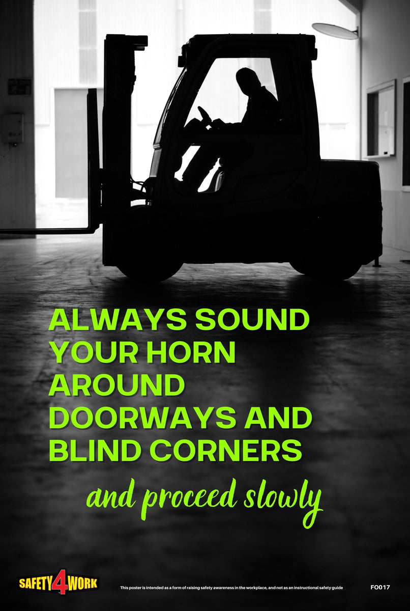 Fo017 Forklift Workplace Safety Poster Safety4work Fo017 Forklift Workplace Safety Poster Safety4work