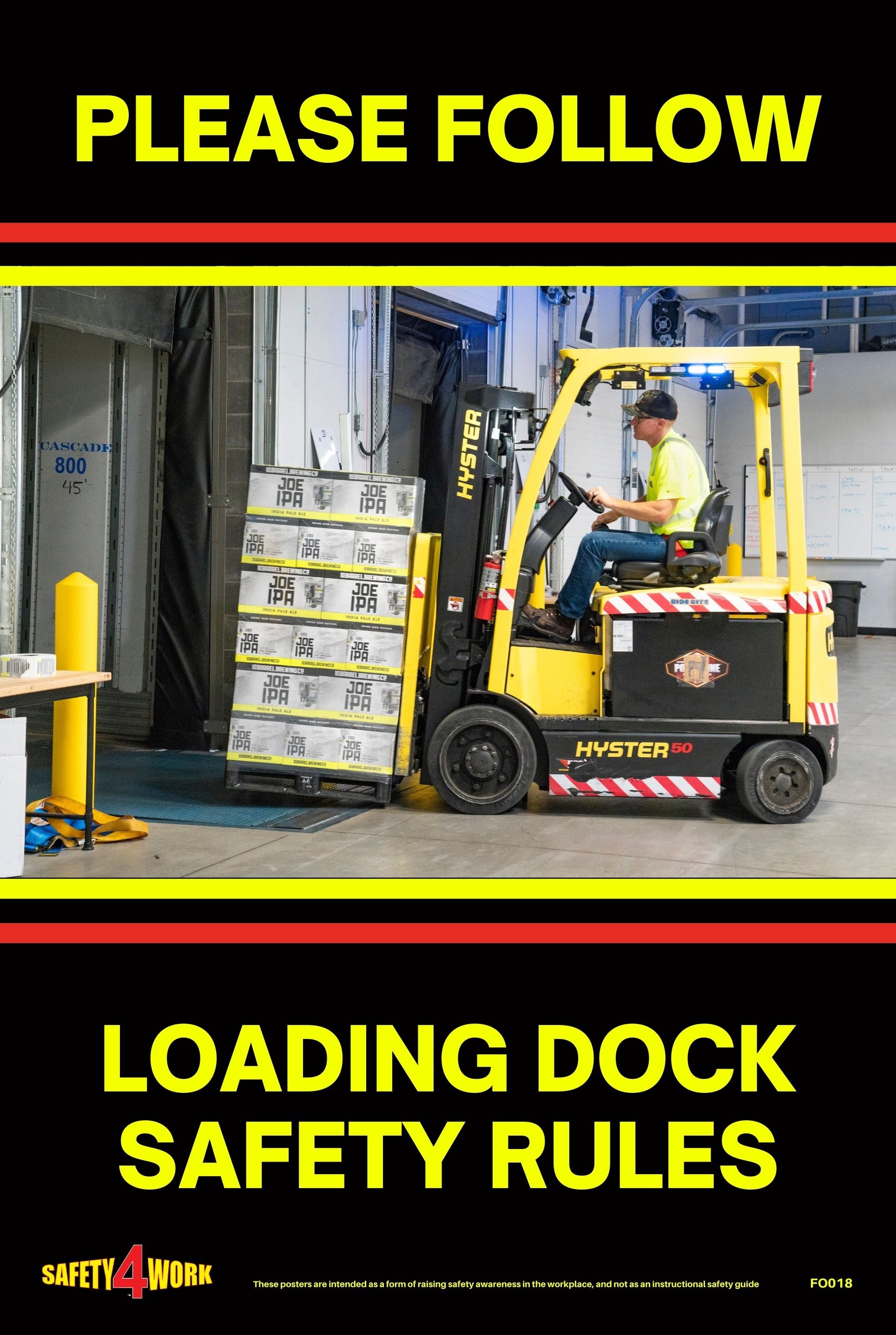 FO018- Forklift Workplace Safety Poster