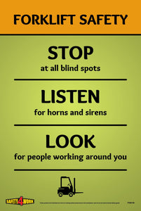 FO019- Forklift Workplace Safety Poster