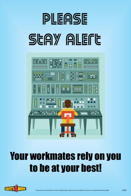 Workplace Health & Safety Poster | Workplace Awareness Poster | General Safety G003