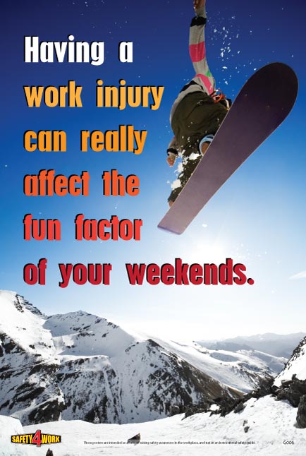 Workplace Health & Safety Poster | Workplace Awareness Poster | General Safety G006