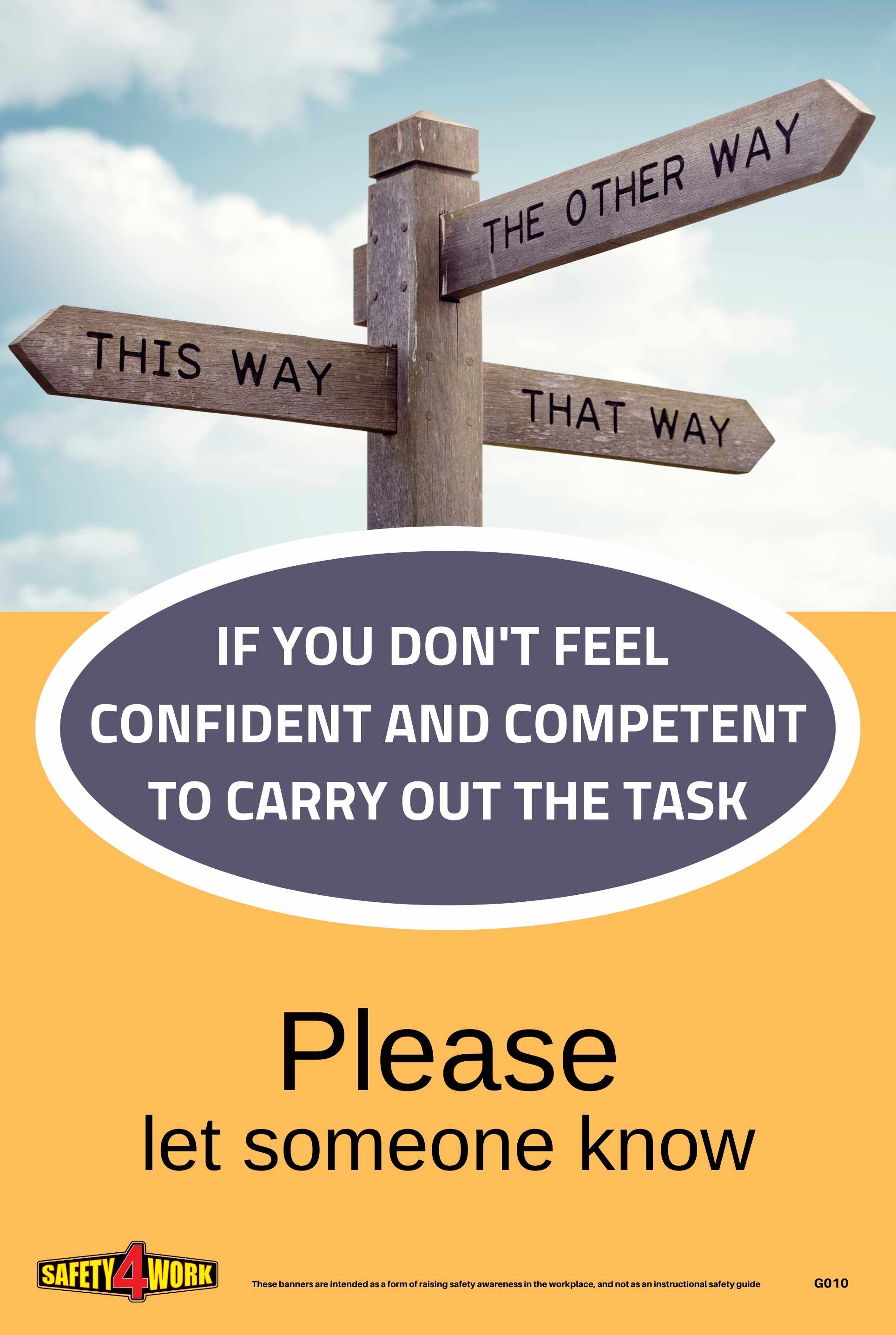 Workplace Health & Safety Poster | Workplace Awareness Poster | General Safety G010