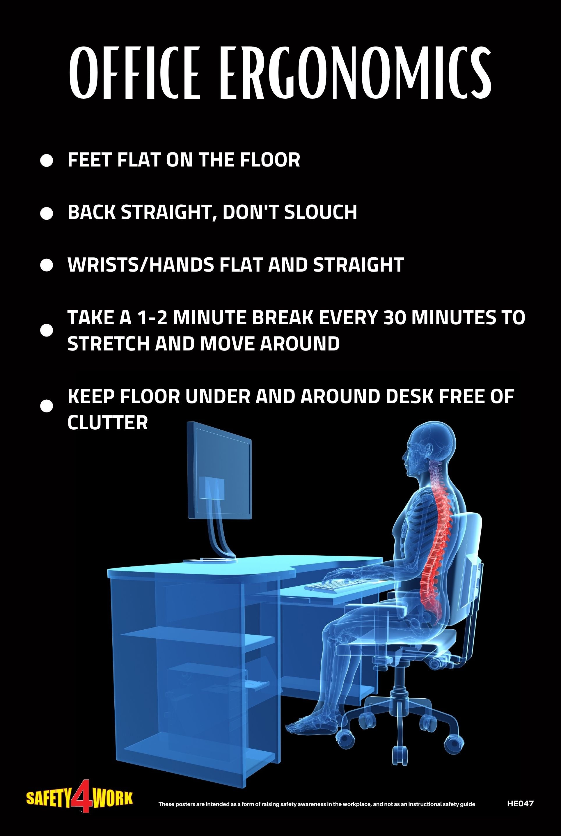 HE047- Health Workplace Safety Poster