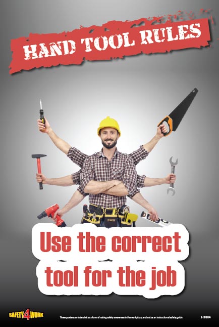 HT004- Handtools Workplace Safety Poster