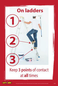 L003- Ladders Workplace Safety Poster