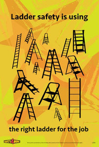 L004- Ladders Workplace Safety Poster
