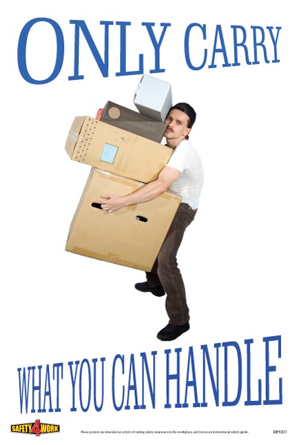 MH001- Manual Handling Workplace Safety Poster