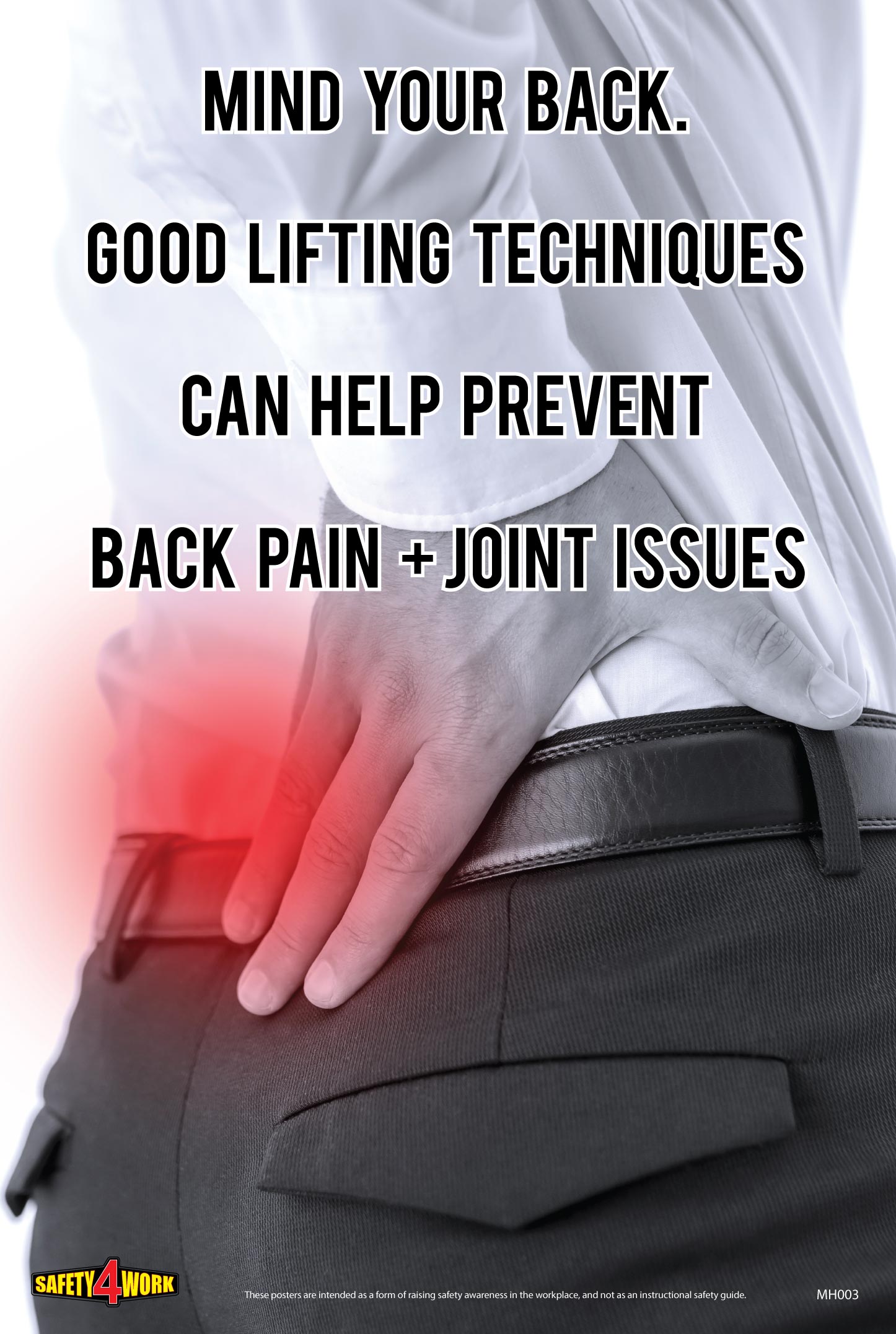MH003- Manual Handling Workplace Safety Poster