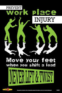MH005- Manual Handling Workplace Safety Poster FREE Digital Download- No Shipping