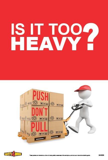 MH009 - Manual Handling Workplace Safety Poster
