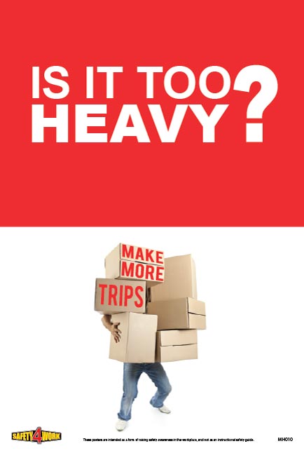 MH010 - Manual Handling Workplace Safety Poster