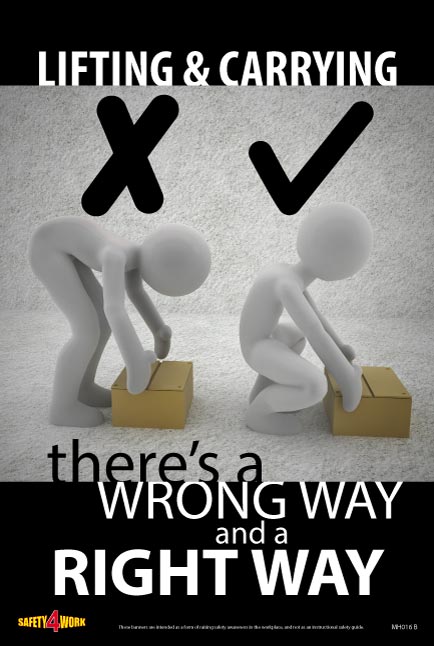 MH017-  Manual Handling Workplace Safety Poster