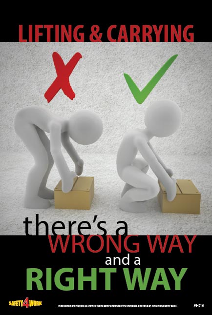 MH016-  Manual Handling Workplace Safety Poster