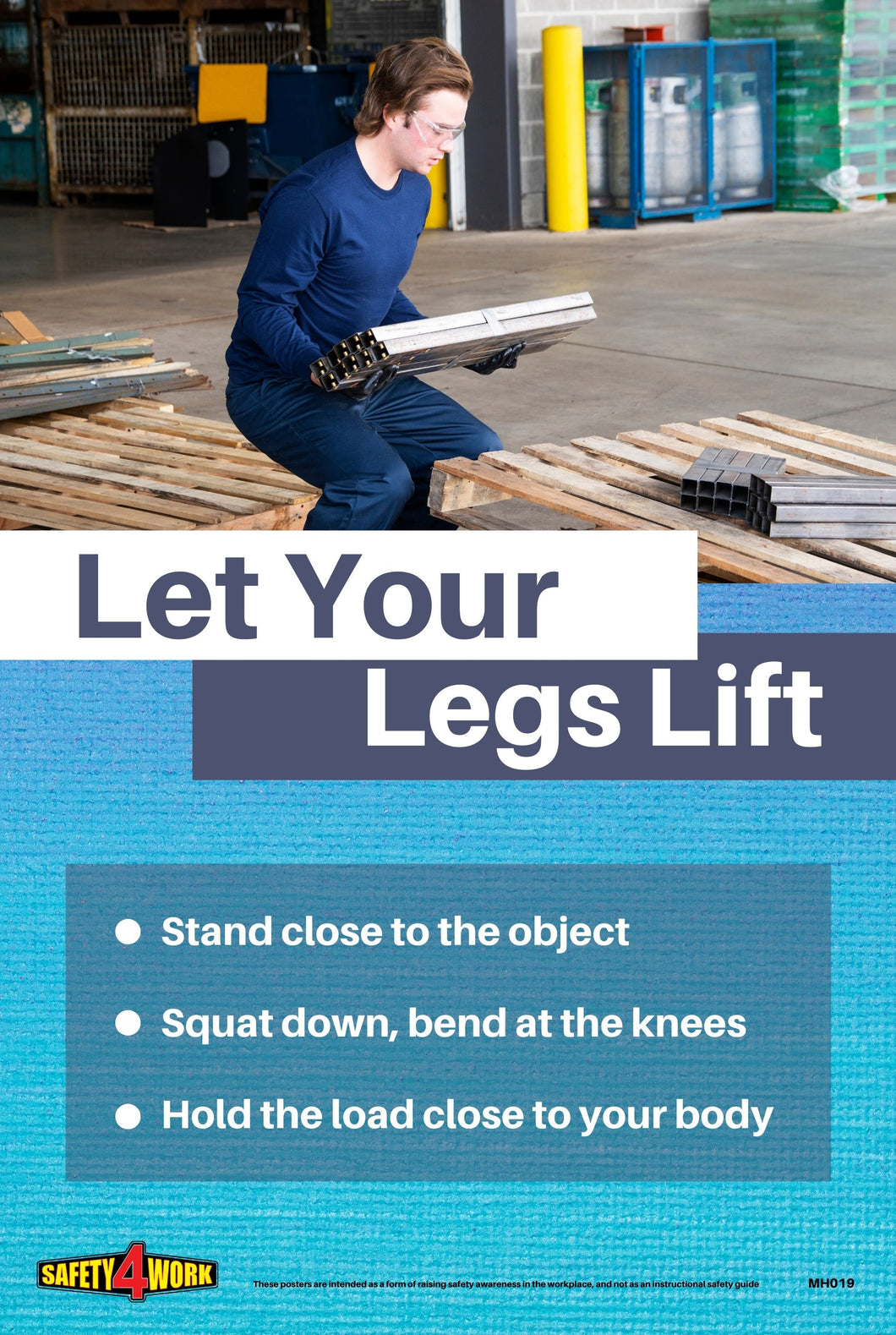 MH019- Manual Handling Workplace Safety Poster