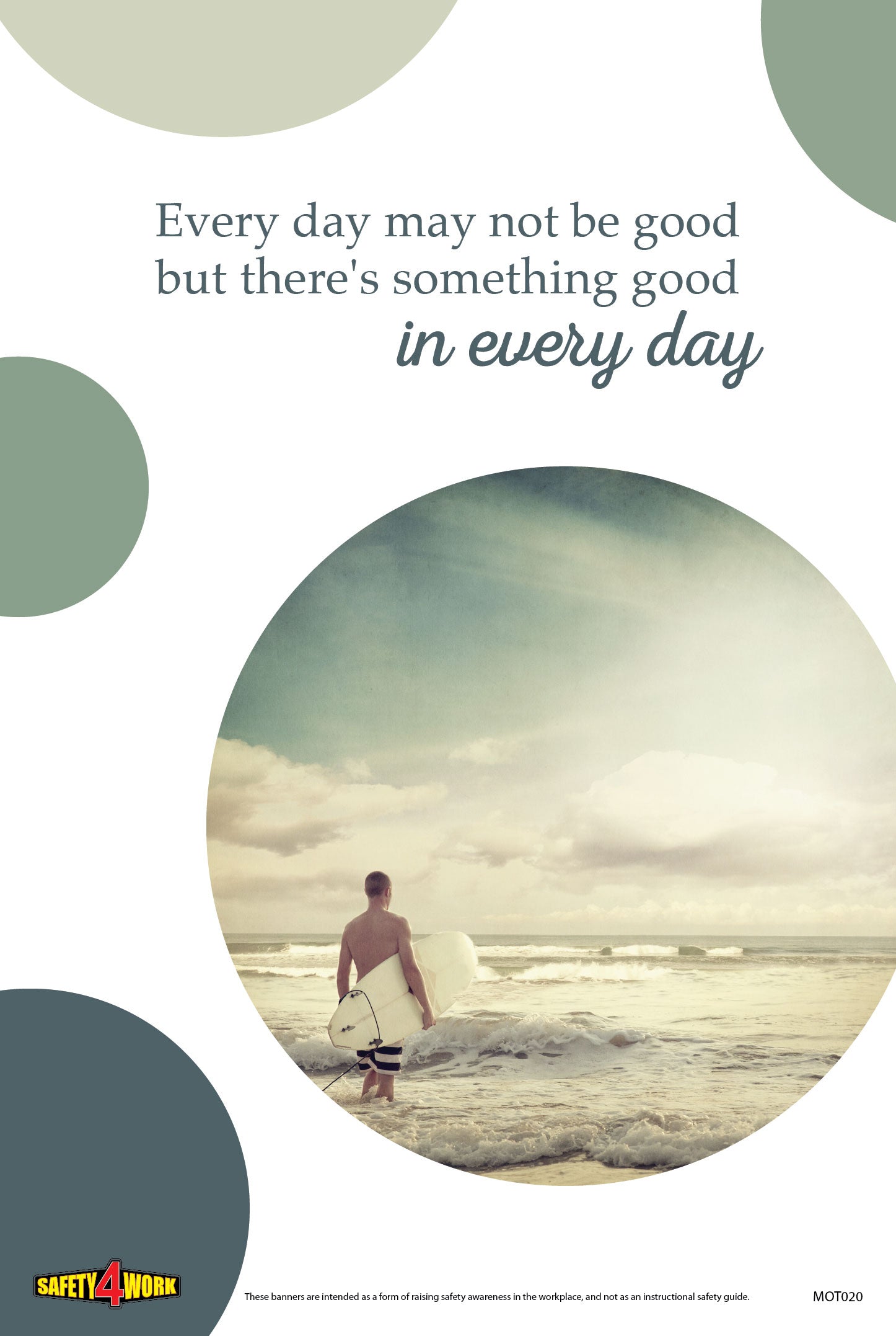 Workplace Health & Safety Poster | Workplace Awareness Poster | Motivation MOT020