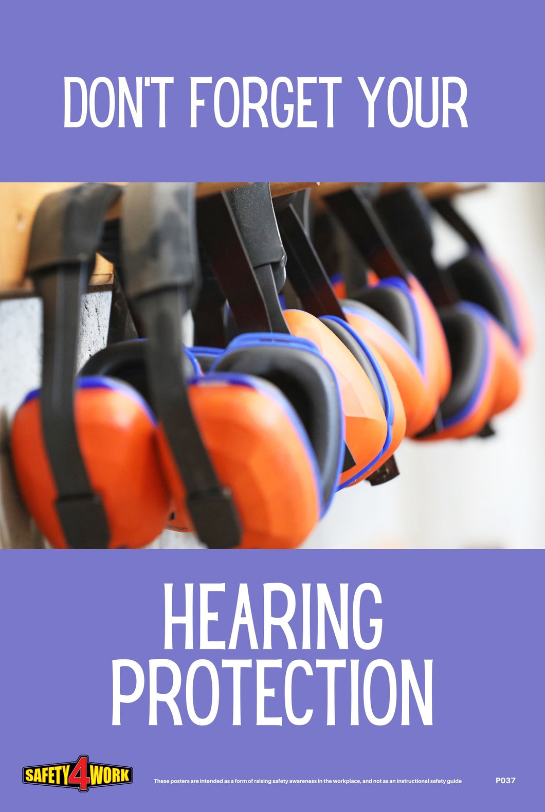 Hearing protection, ear, hearing, workplace safety posters