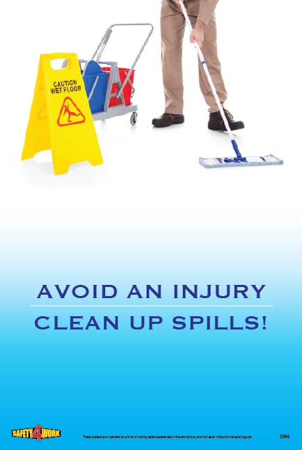 S006- Slips&Trips Workplace Safety Poster