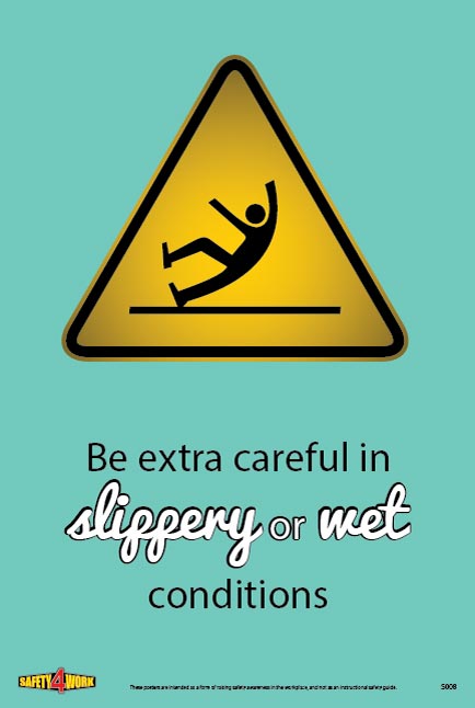 S008- Slips&Trips Workplace Safety Poster