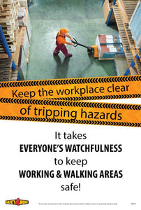 S010- Slips&Trips Workplace Safety Poster