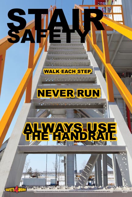 S011- Slips&Trips Workplace Safety Poster