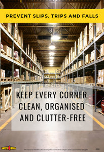 S012- Slips&Trips Workplace Safety Poster