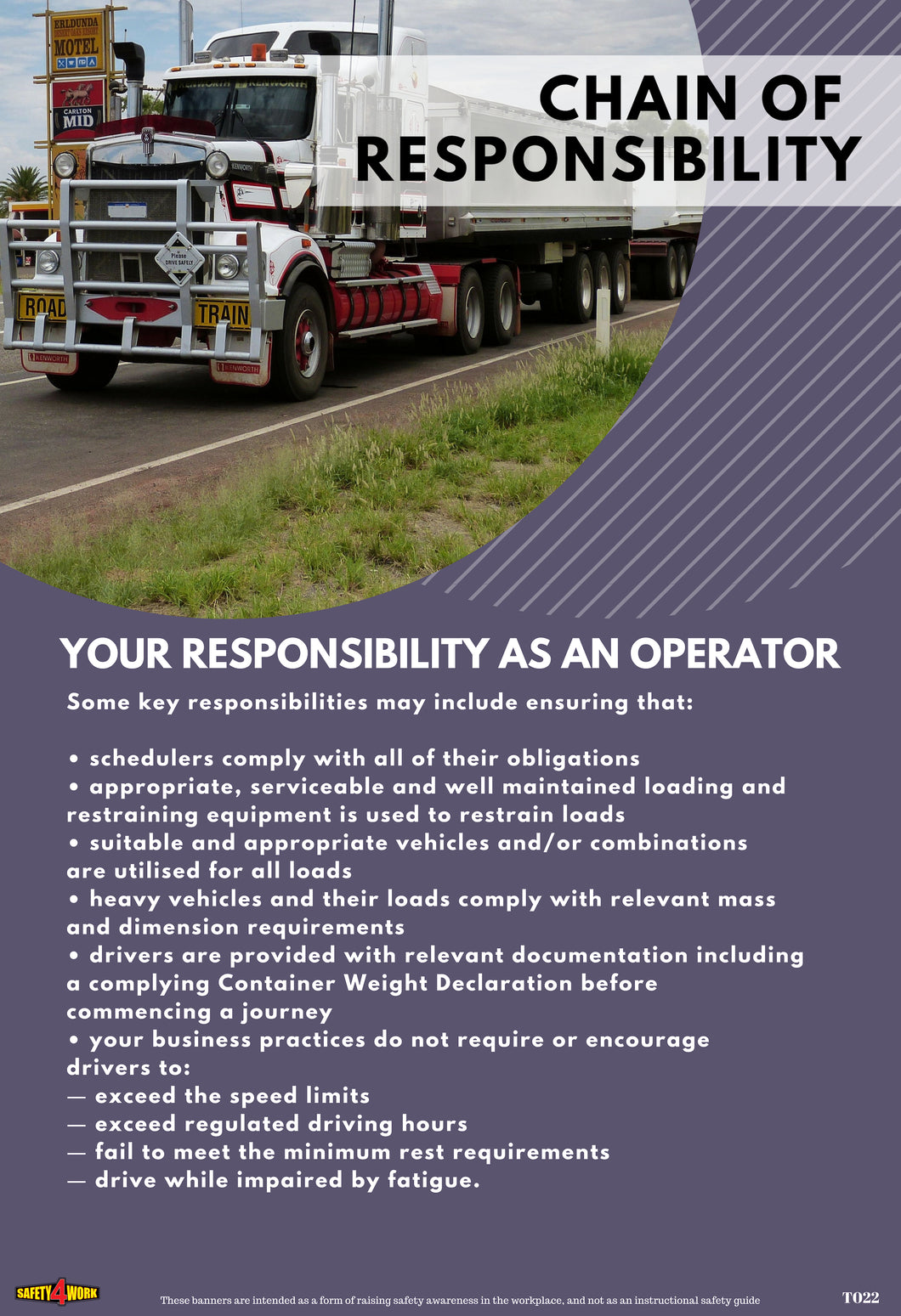 T022- Transport Workplace Safety Poster