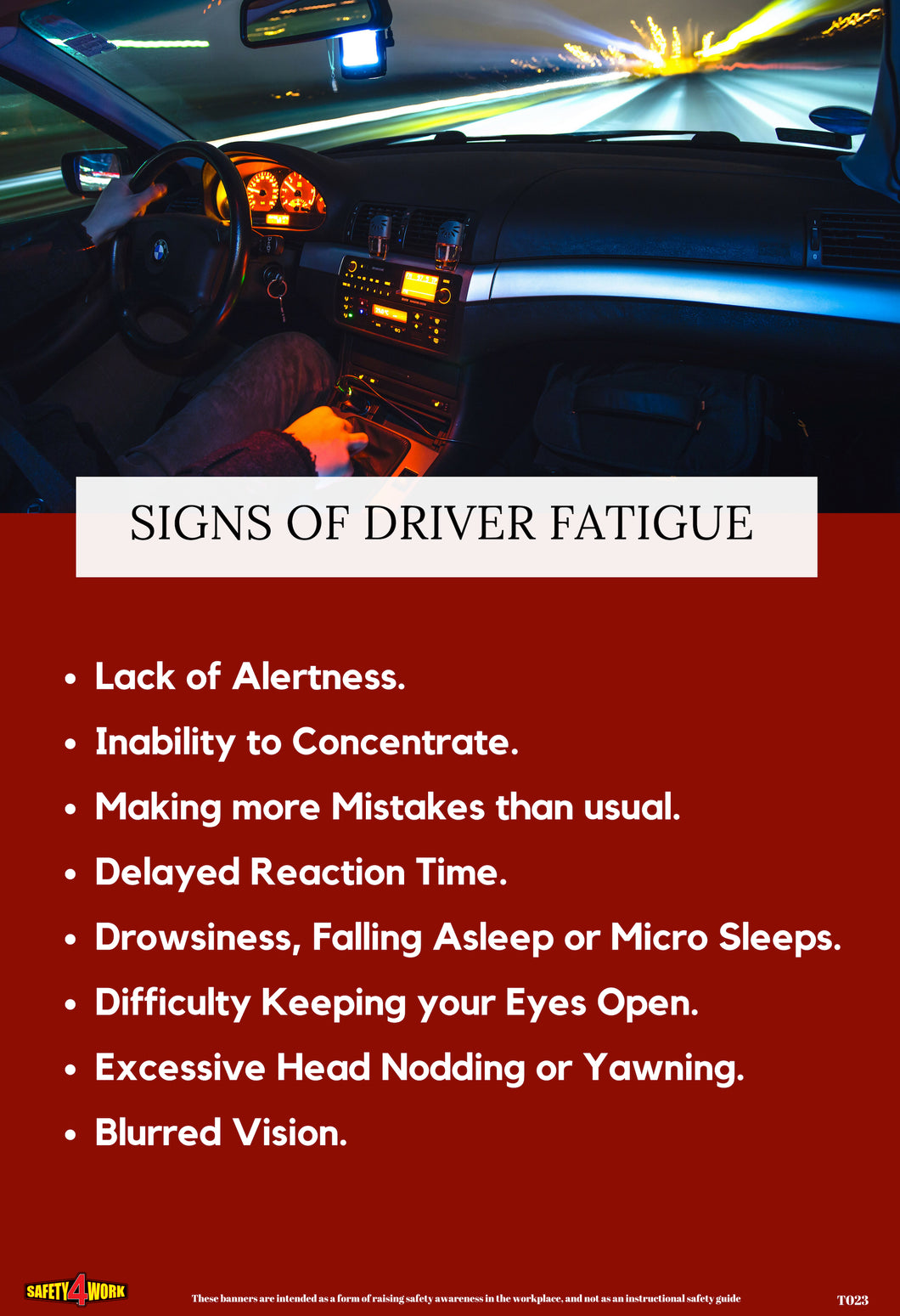 T023- Transport Workplace Safety Poster