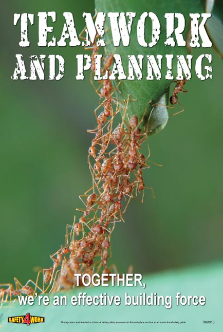 TW001B- Teamwork Workplace Safety Poster