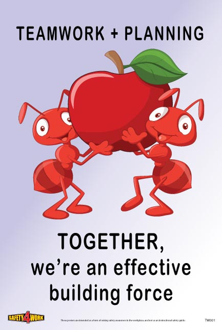 TW001- Teamwork Workplace Safety Poster