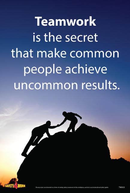 TW003- Teamwork Workplace Safety Poster
