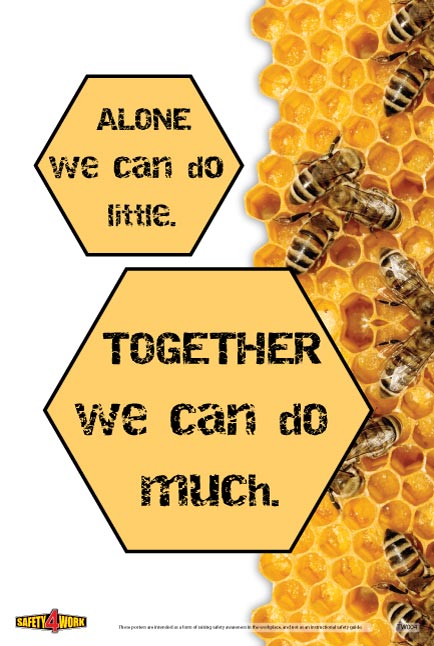 TW004- Teamwork Workplace Safety Poster