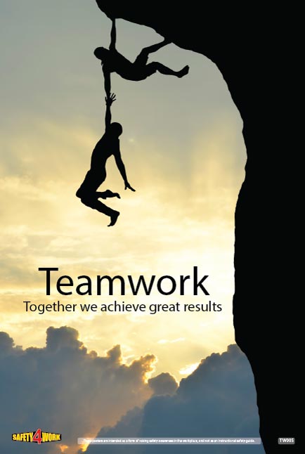 TW005- Teamwork Workplace Safety Poster