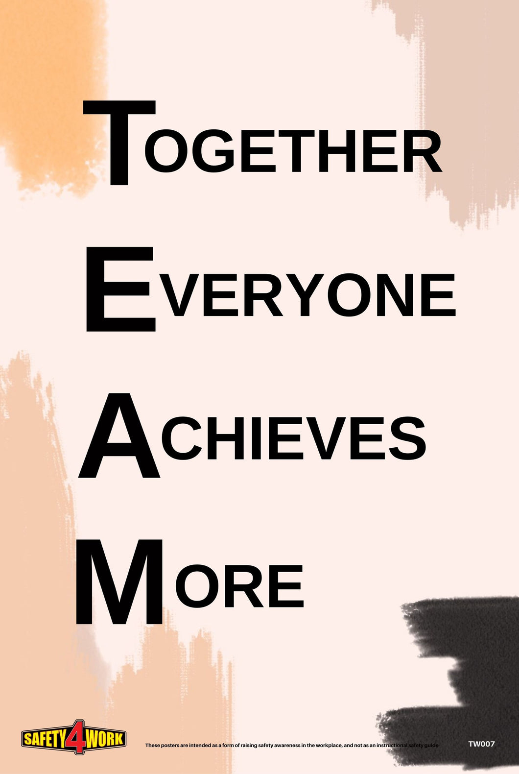 TW007- Teamwork Workplace Safety Poster
